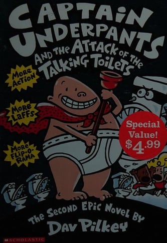 Cover of Captain Underpants and the Attack of the Talking Toilets by Dav Pilkey