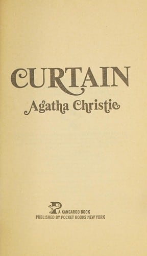 Cover of Curtain by Agatha Christie