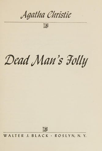 Cover of Dead Man's Folly by Agatha Christie