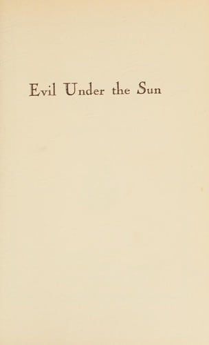 Cover of Evil Under the Sun by Agatha Christie