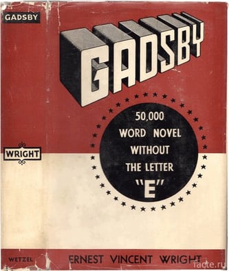 Cover of Gadsby by Ernest Vincent Wright