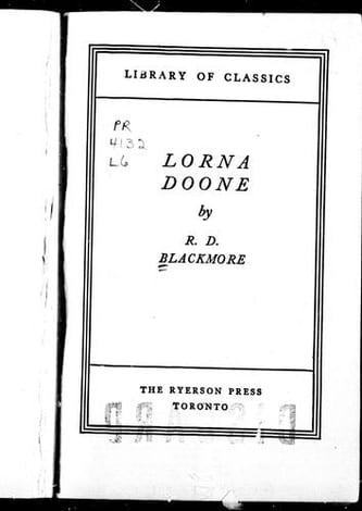 Cover of Lorna Doone by R. D. Blackmore