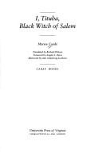Cover of Moi, Tituba, Sorcière…Noire de Salem by Maryse Condé