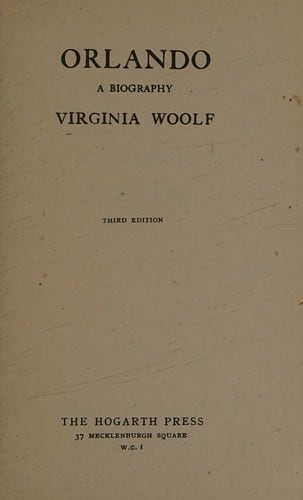 Cover of Orlando by Virginia Woolf