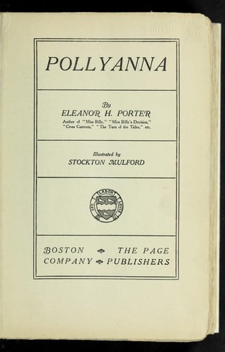 Cover of Pollyanna by Eleanor Hodgman Porter
