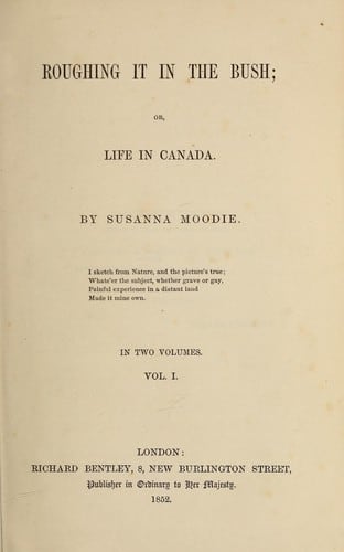 Cover of Roughing it in the bush by Susanna Moodie