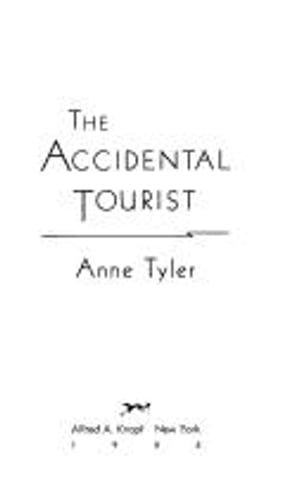 Cover of The Accidental Tourist by Anne Tyler