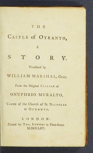 Cover of The Castle of Otranto by Horace Walpole