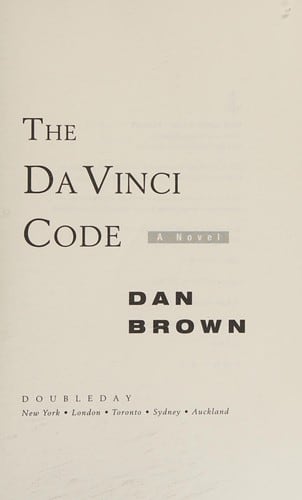 Cover of The Da Vinci Code by Dan Brown