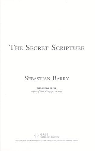 Cover of The Secret Scripture by Sebastian Barry