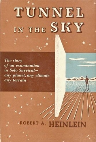 Cover of Tunnel in the sky by Robert A. Heinlein