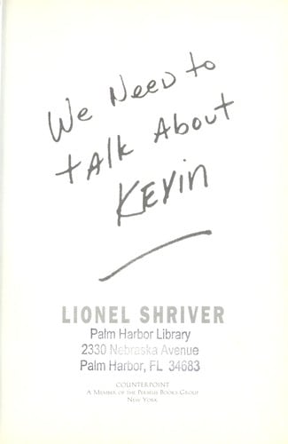 Cover of We Need to Talk About Kevin by Lionel Shriver