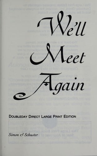 Cover of We'll meet again by Mary Higgins Clark
