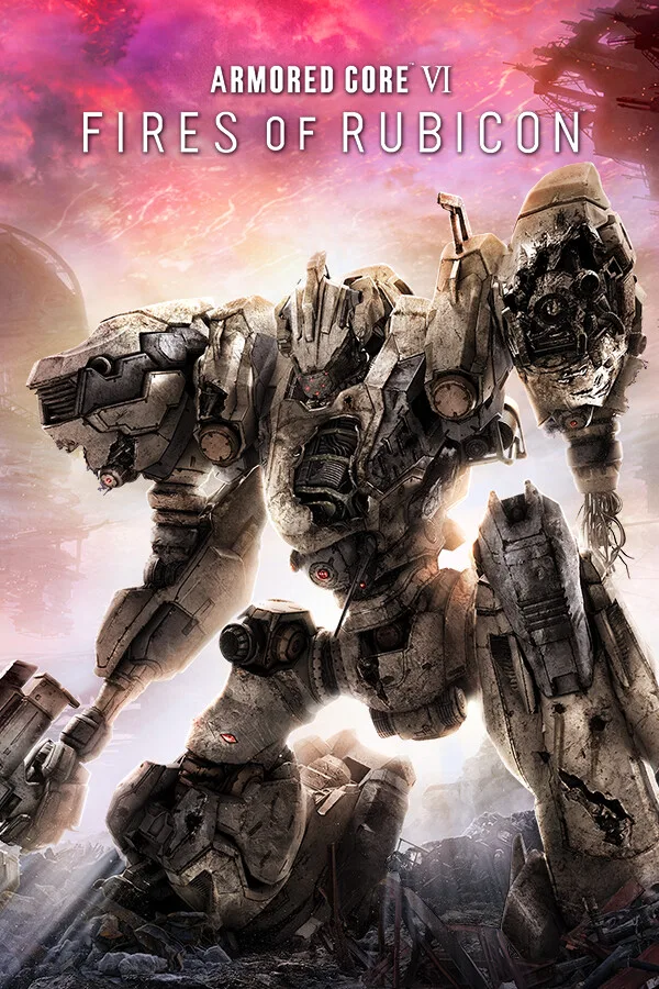 Armored Core VI key art showing an armoured mech