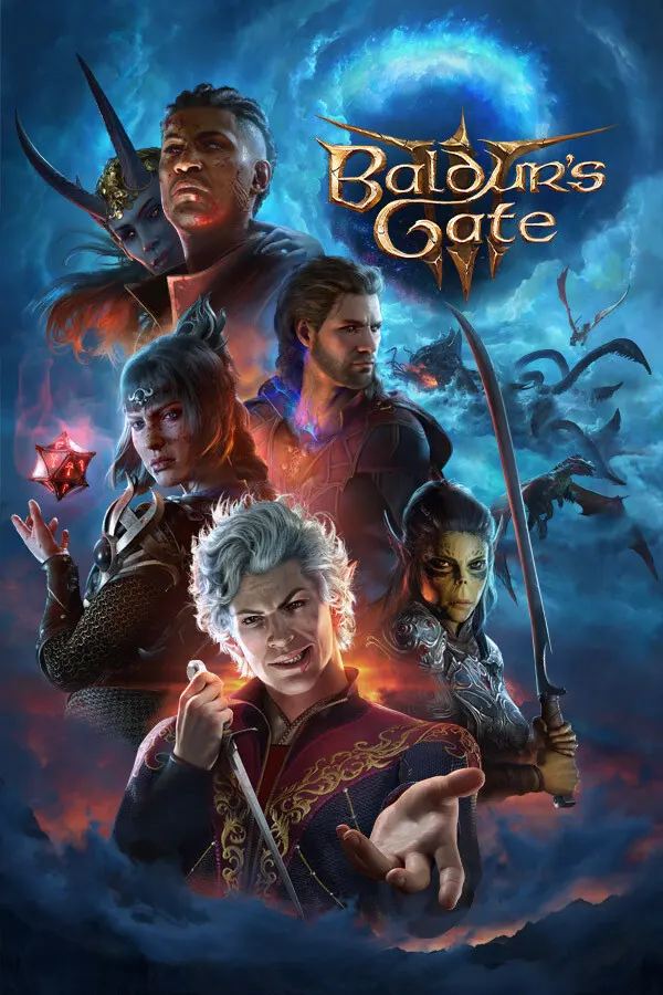 Baldur’s Gate 3 publisher artwork featuring its companions