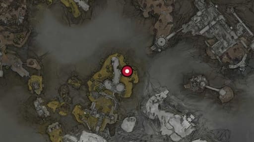 Map position of Auspicious Stone