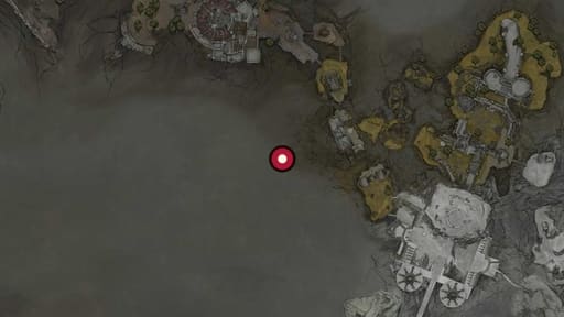 Map position of Bloodcursed Lithopod