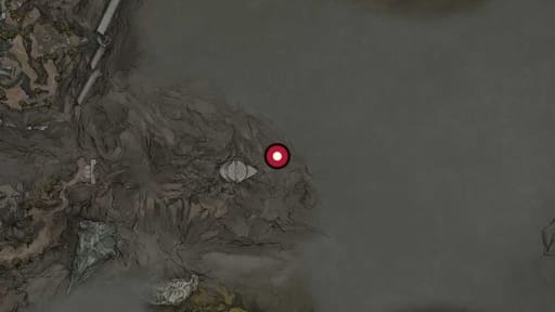 Map position of Enfeebling Stone