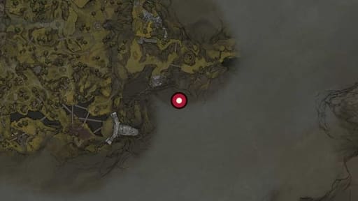 Map position of Frostshard Stone