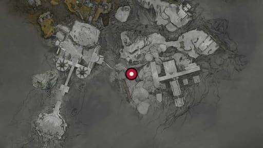 Map position of Gloombound Stone