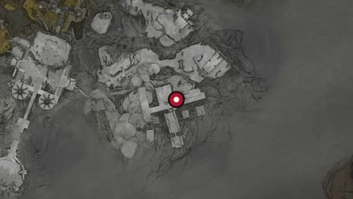 Map position of Justiciar's Stone
