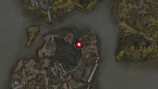 Map position of Splitting Stone