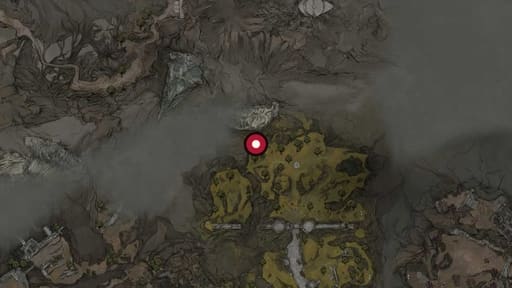 Map position of Unwieldy Stone