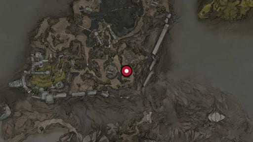 Map position of Weeping Stone